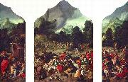 Triptych with the Adoration of the Golden Calf Lucas van Leyden